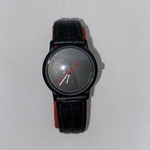 Timex T69 Women's Analog Leather Band Water Resistant Black Wristwatch